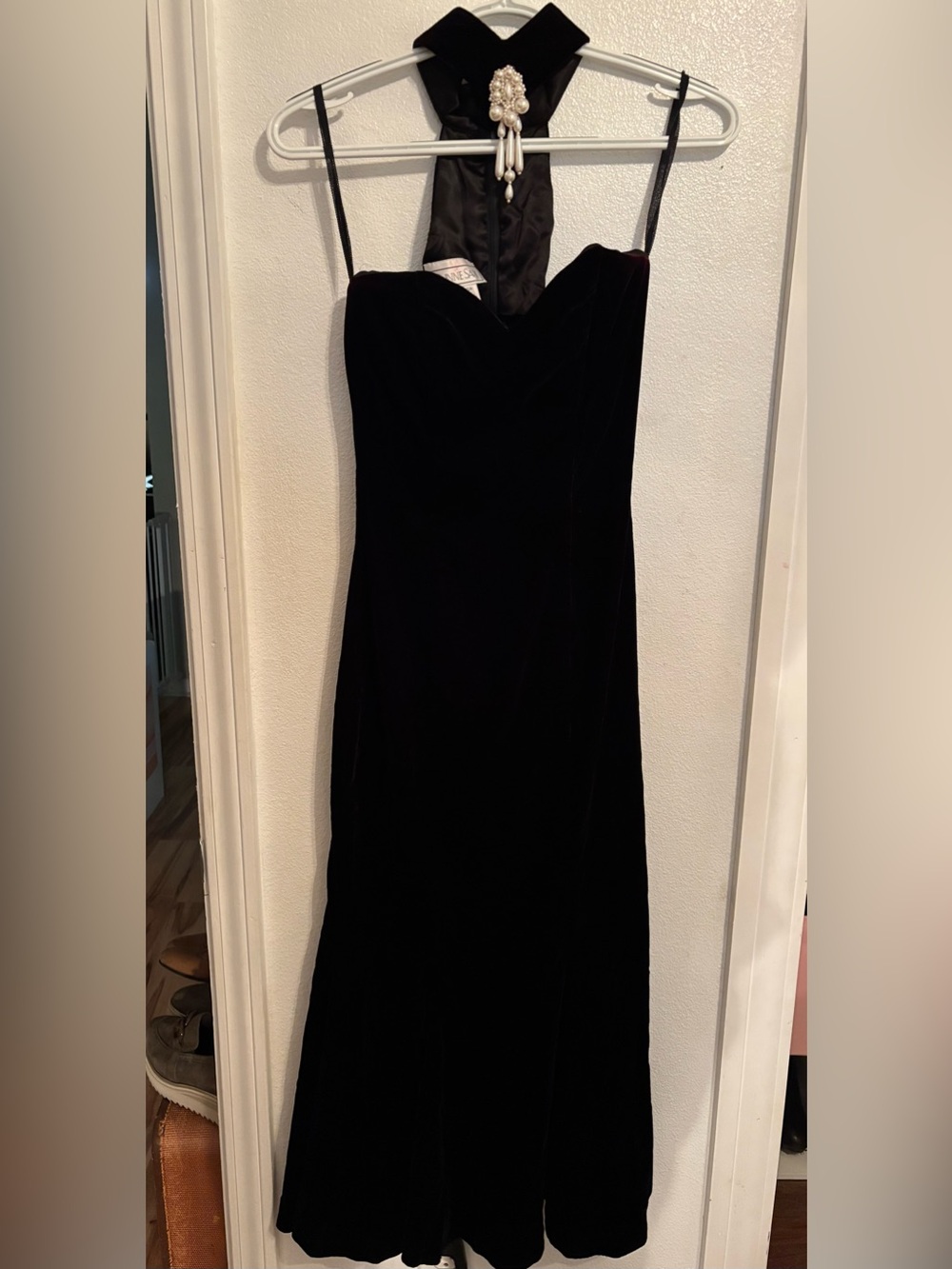 Vintage 80’s Gunne Sax mermaid velvet gown 3/4